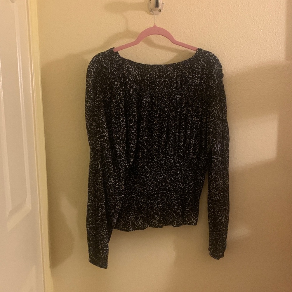 Universal Thread Black and White Long Sleeve Top … - image 2